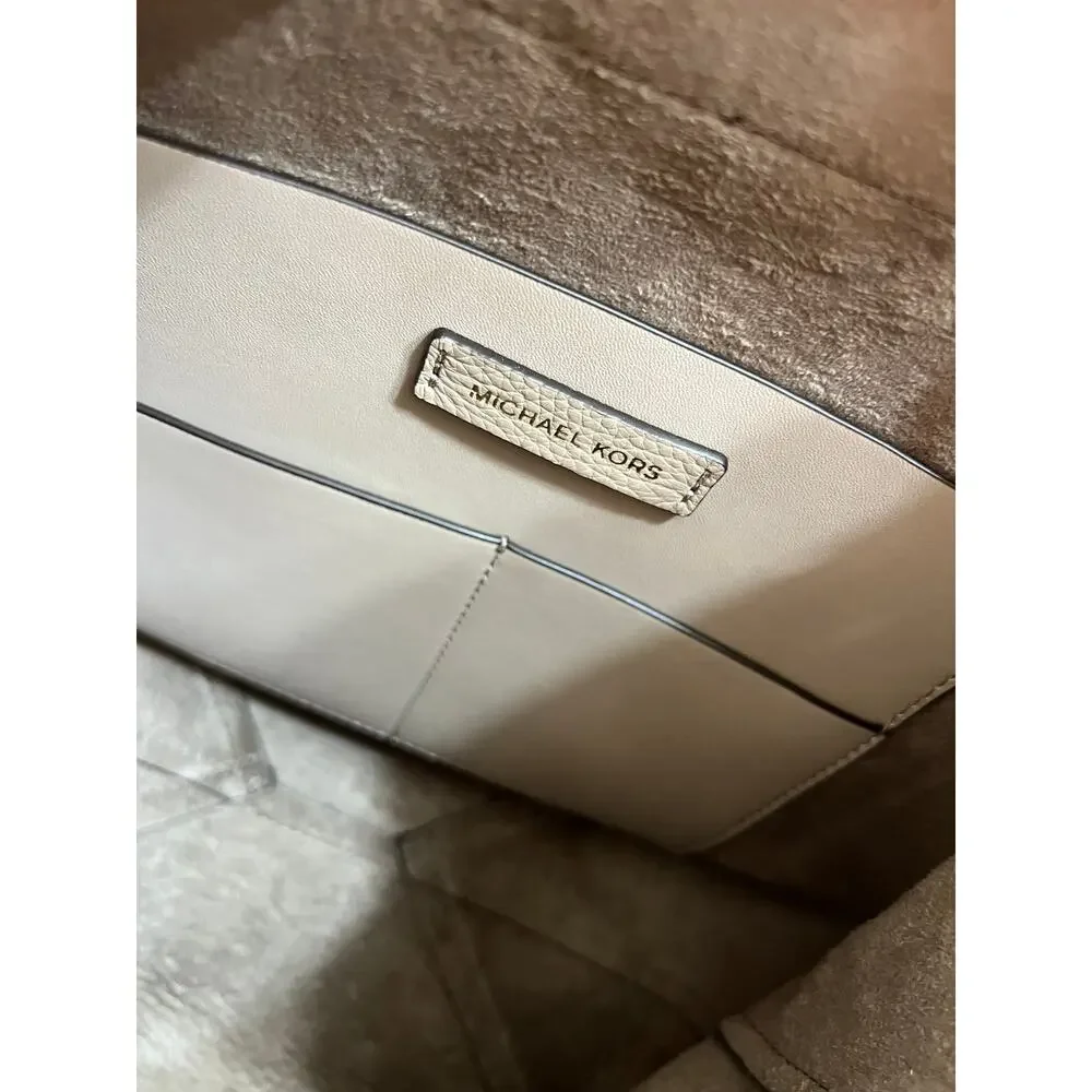 Michael Kors Junie Medium Pebbled Leather Backpack Truffle 30T8TX5B2L NWT